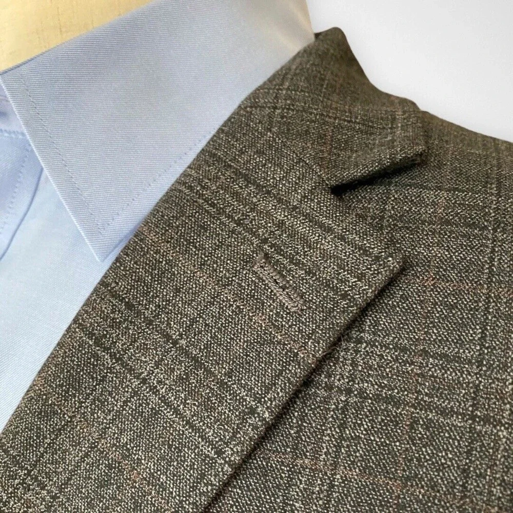 Chaps Mens Size 52 Blazer Sport Coat Gray Casual Career Jacket‎